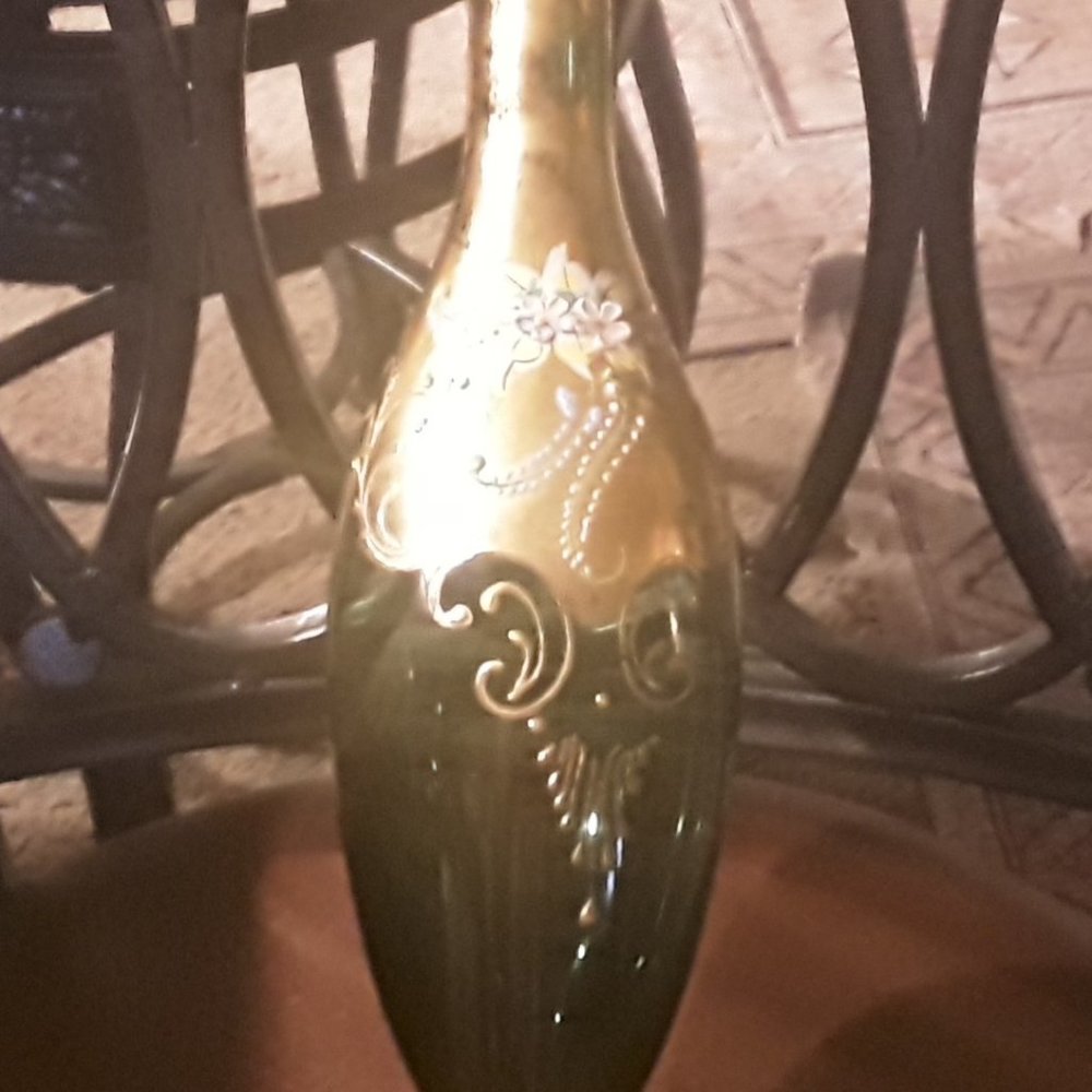 Vintage Czech Bohemian Itallian glass Vase